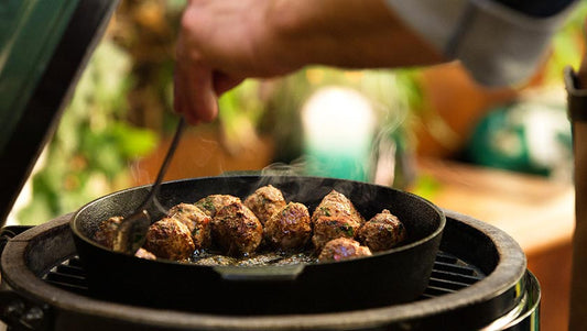 LAMB MEATBALLS w/ YOGURT DIP