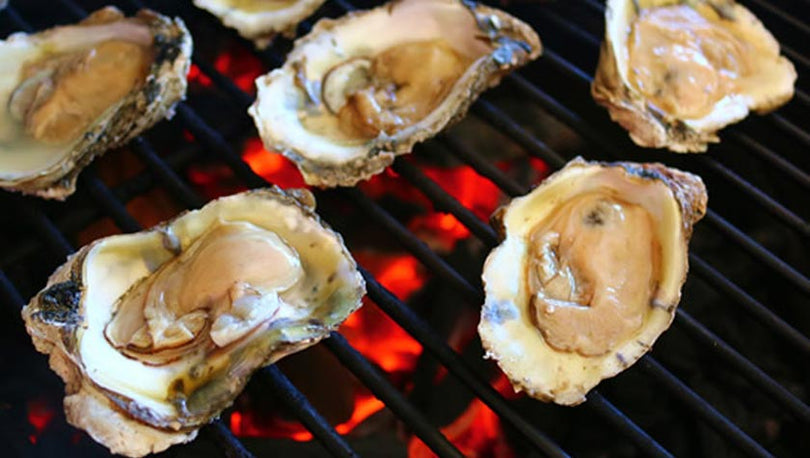 CHAR-GRILLED OYSTERS