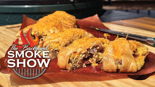 Loaded Breakfast Bread on the Big Green Egg + HearthStone Griddle | Backyard Smoke Show