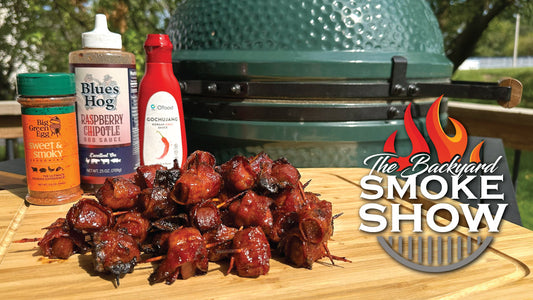 Bacon-Wrapped Andouille Bites on the Big Green Egg | Backyard Smoke Show