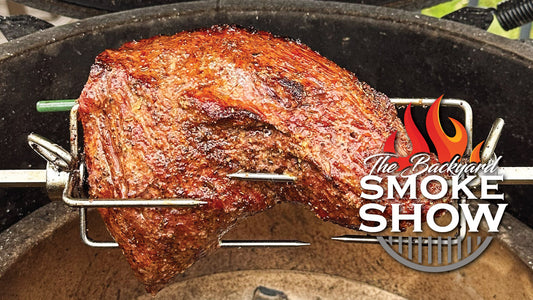 Rotisserie Tri Tip on the Big Green Egg | Backyard Smoke Show