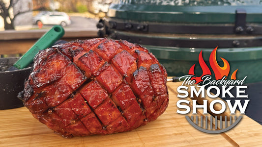 Glazed, Smoked Ham on the Big Green Egg | Backyard Smoke Show