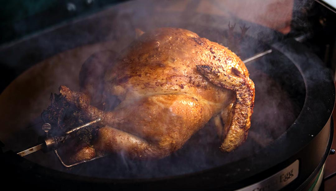 Green egg outlet rotisserie