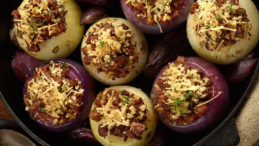 SAUSAGE-STUFFED ONIONS