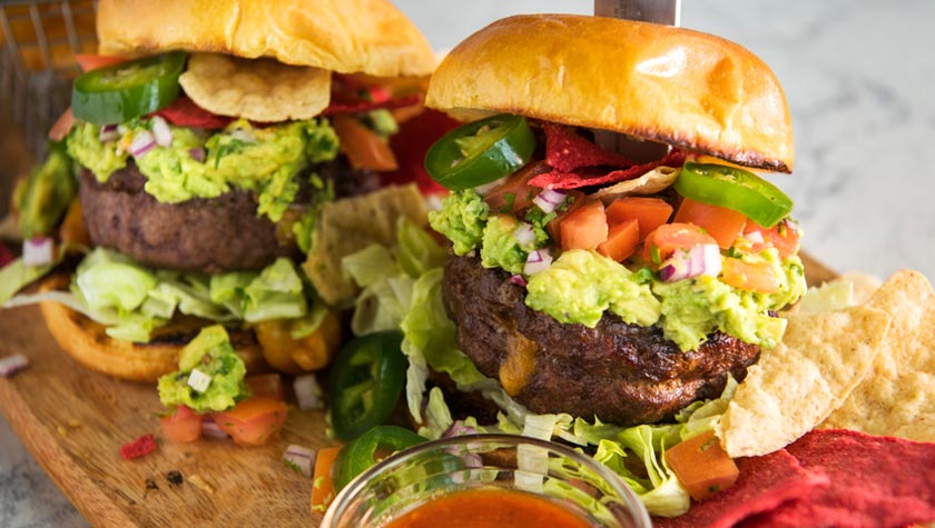 STUFFED TACO BURGERS