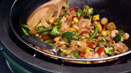 Cooking with a Wok on a Big Green Egg