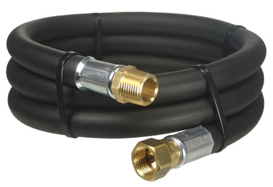 24" 3/8″ ID Thermo Rubber Hose, 3/8″ Female Flare X 3/8″ Male Pipe Thread- 100039-24