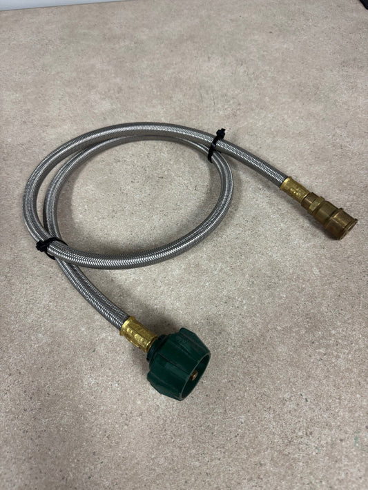 36" SS Hose w/Green nut & QC- 100542
