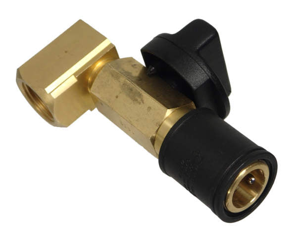 1/2" 90 deg QC Valve- 104014