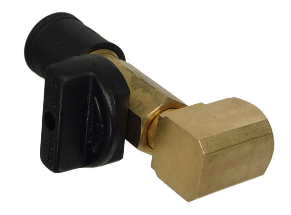 1/2" 90 deg QC Valve- 104014