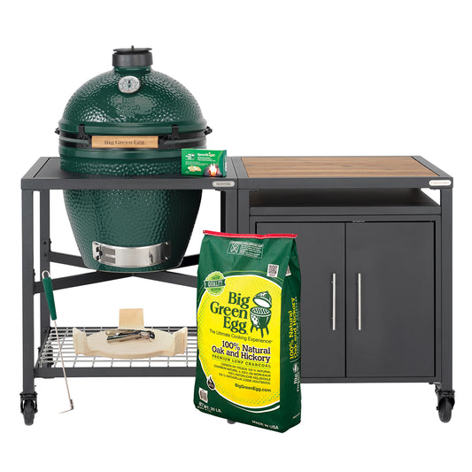 Large Big Green Egg + Modular Cabinet Package