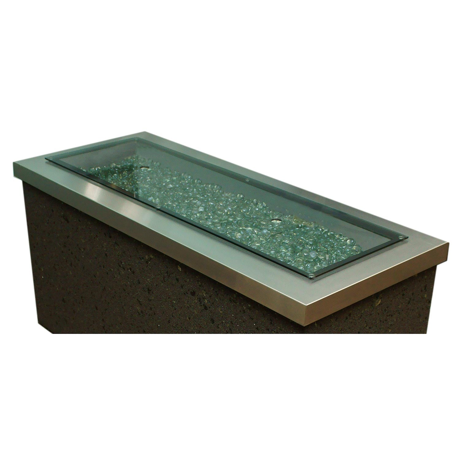 Outdoor Great Room Linear Glass Burner Cover