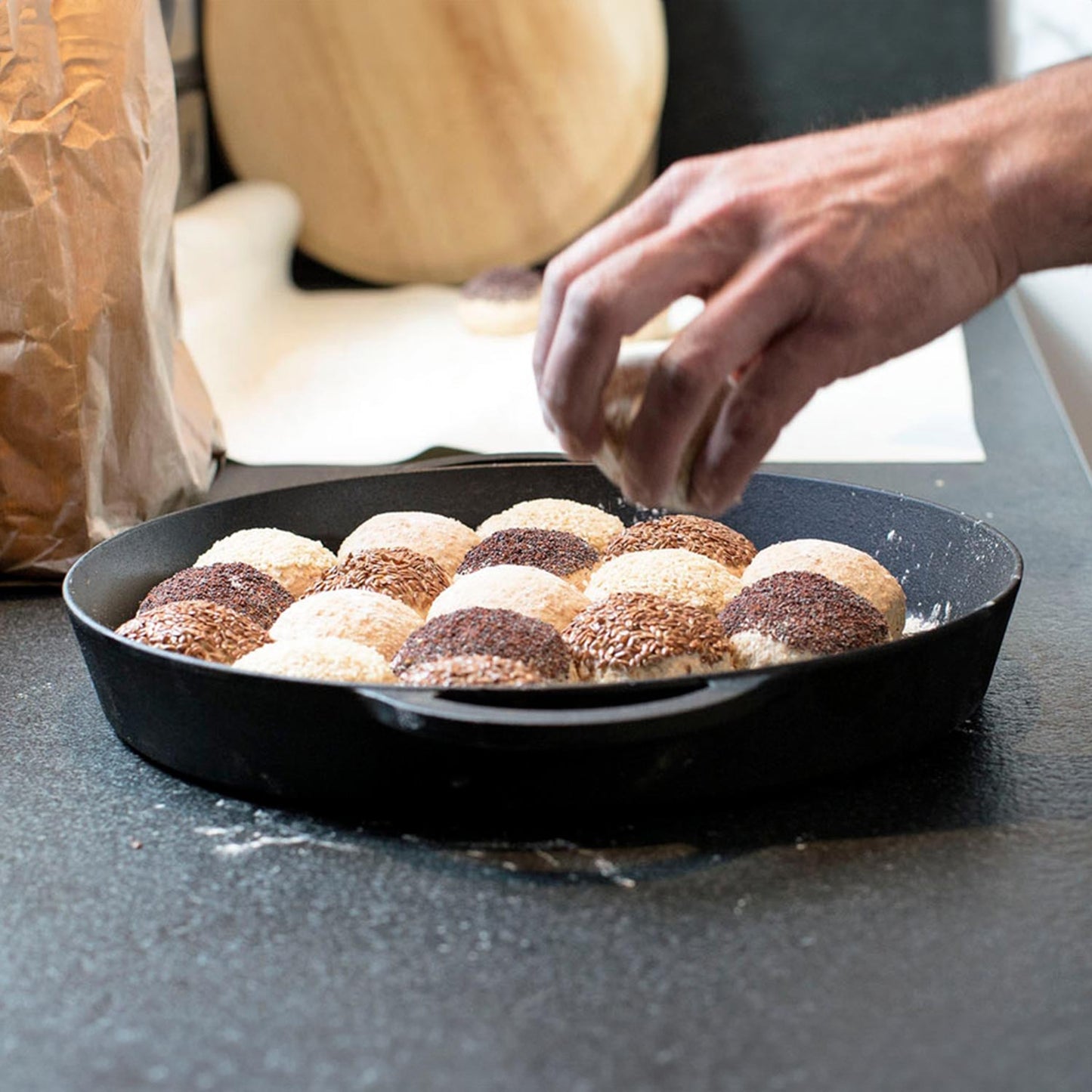 14 inch Professional Grade Cast Iron Skillet