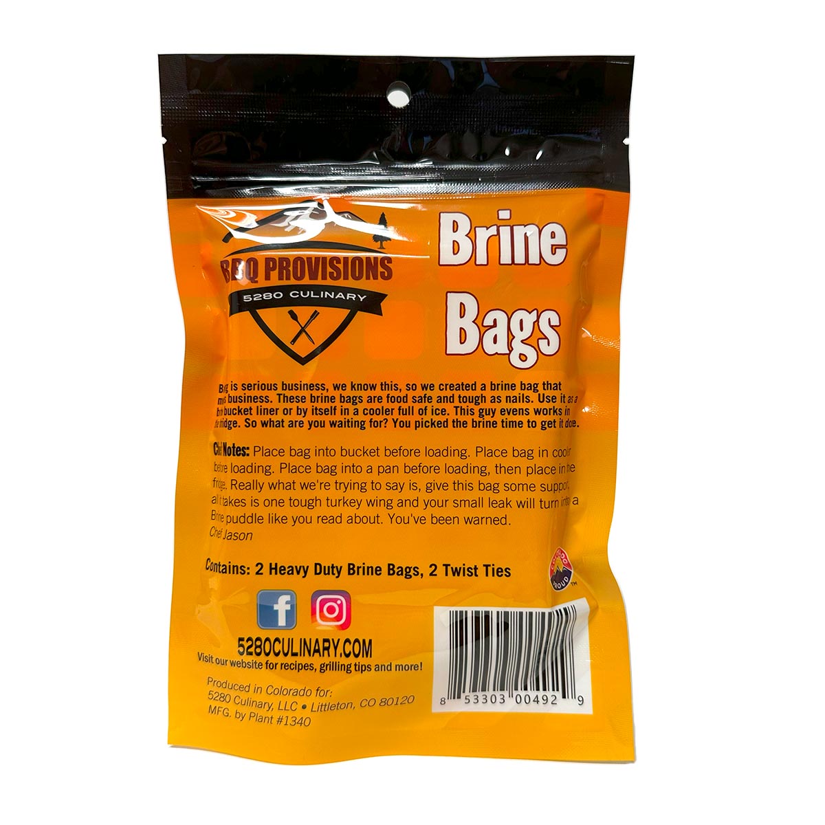 BBQ Provisions Brine Bags (2 pack)