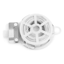 Load image into Gallery viewer, Fox Run Twist Tie Roll and Cutter, 60-Foot, Pack of 1, White - 5644
