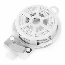 Load image into Gallery viewer, Fox Run Twist Tie Roll and Cutter, 60-Foot, Pack of 1, White - 5644
