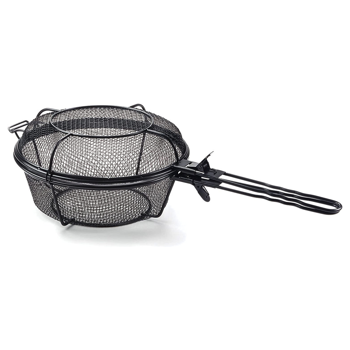 Outset 76182 Chef's Jumbo Outdoor Grill Basket with Removable Handles