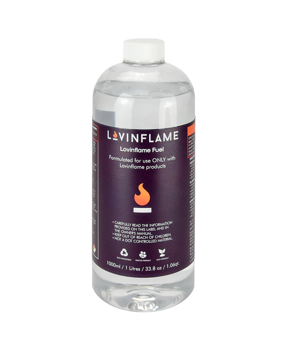 Lovinflame Non-Flammable Water-Soluble Fuel [1 Liter Bottle]