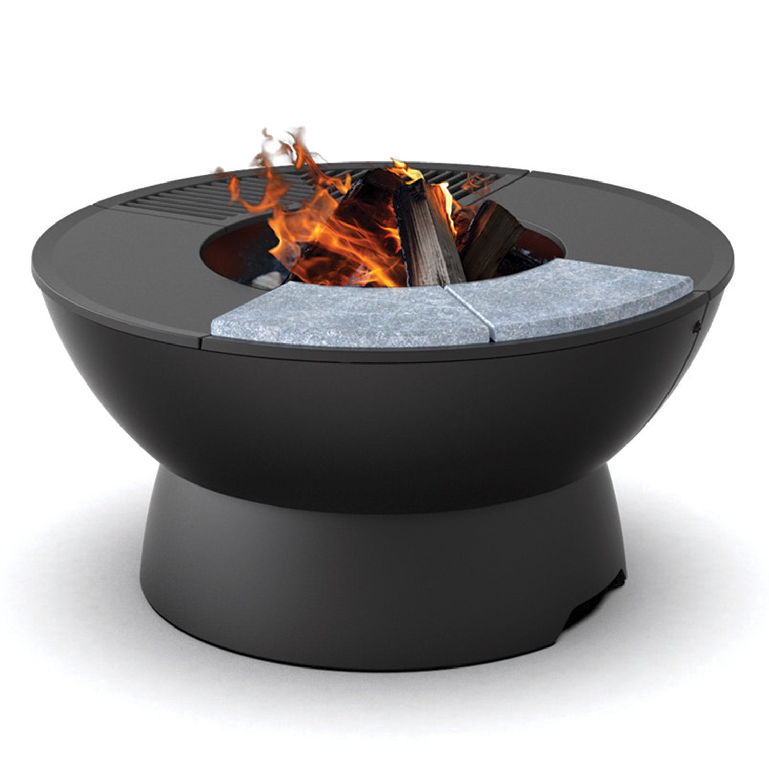 Meteor 38” Cast Iron Fire Pit with Low Base