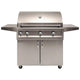 Artisan Professional 36-Inch 3-Burner Freestanding Propane Gas Grill With Rotisserie - ARTP-36C-LP