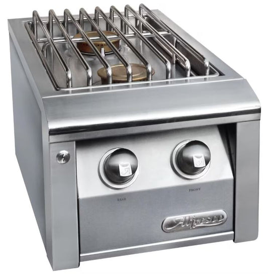 Alfresco Built-In Propane Gas Double Side Burner - AXESB-2-LP