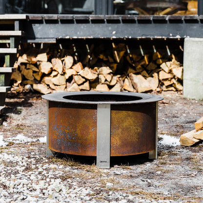 BREEO X Series 30 Smokeless Fire Pit (Patina) with Ash Removal Tool