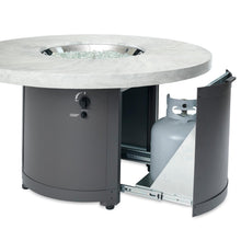 Load image into Gallery viewer, Beacon Round Gas Fire Pit Table (White Onyx) w/ Glass Guard BC-20-WO/GG-20-R
