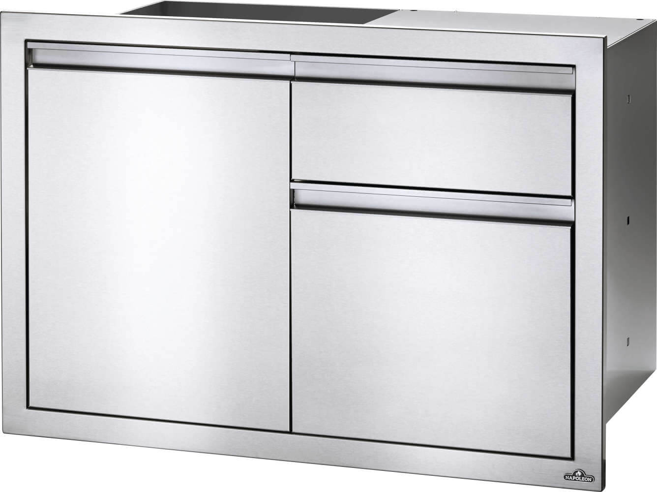Napoleon 36" x 24" Single Door & Waste Bin Drawer, Stainless Steel BI-3624-1D1W