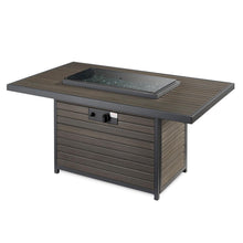 Load image into Gallery viewer, Brooks Rectangular Gas Fire Pit Table w/ Glass Guard
