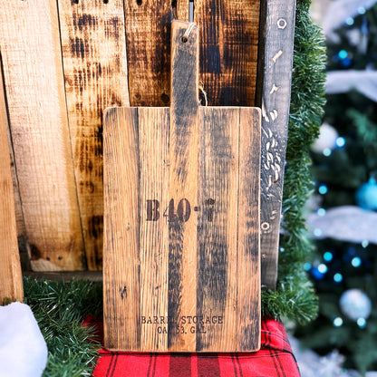 Whiskey Barrel Charcuterie Cheese Board