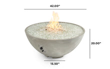 Load image into Gallery viewer, 42&quot; Cove Edge Round Gas Fire Pit Bowl - Midnight Mist
