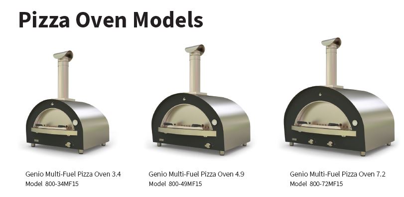 Genio Multi-Fuel Pizza Oven (Stainless/Black)