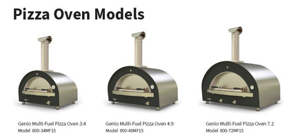 Genio Multi-Fuel Pizza Oven (Stainless/Black)