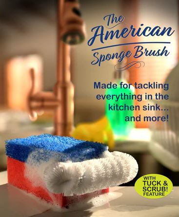 BrushTech "The American Liberty Sponge Brush" B361C (Curved Top)