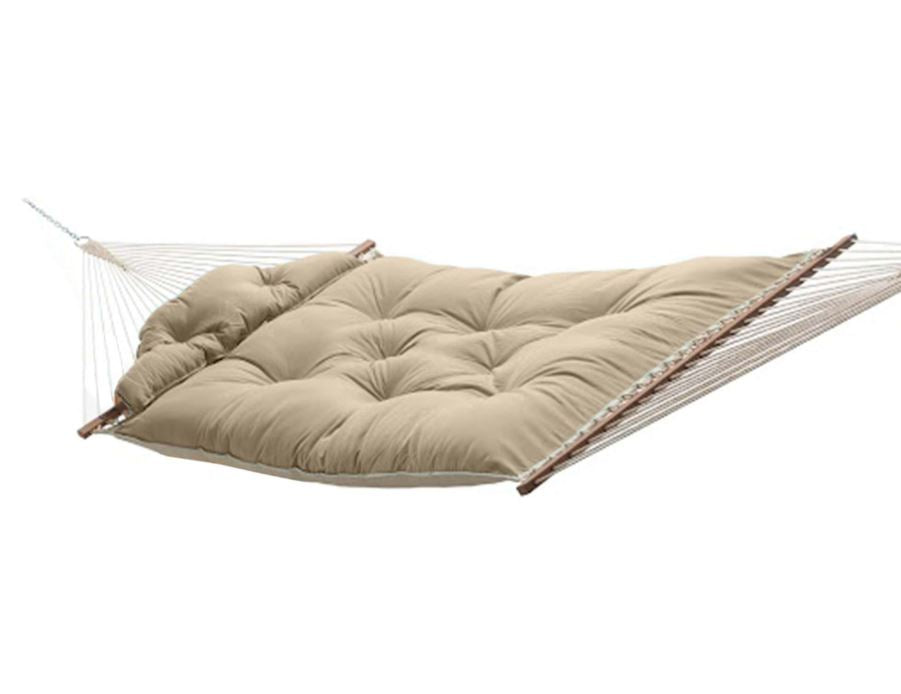 Hatteras Hammocks Large Sunbrella Tufted Hammock with Detachable Pillow
