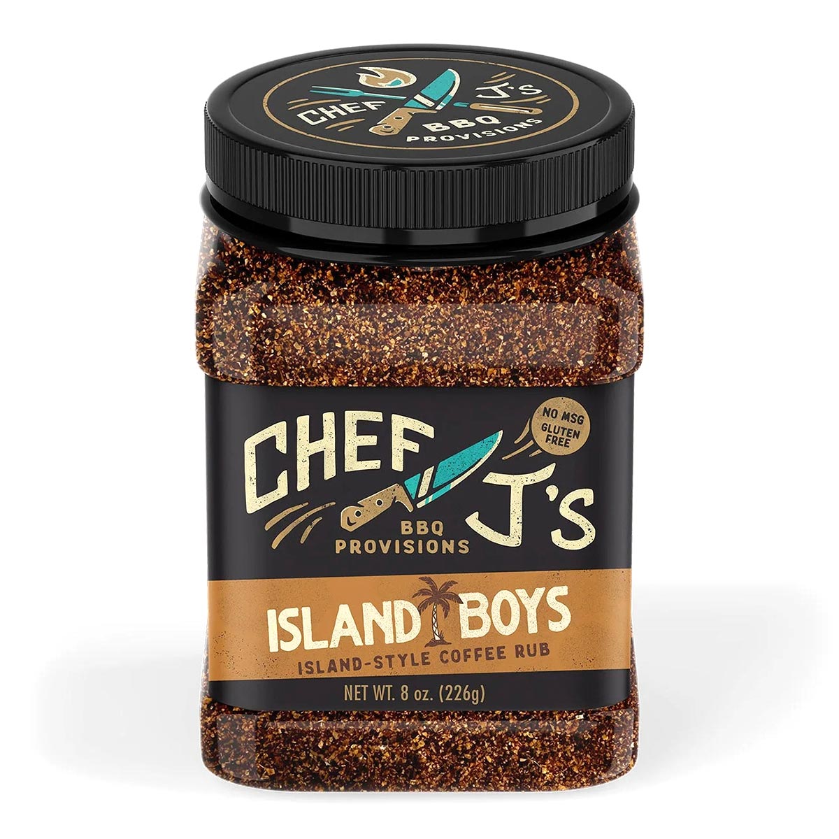 Chef J's ISLAND BOYS Coffee Rub 8oz Jar