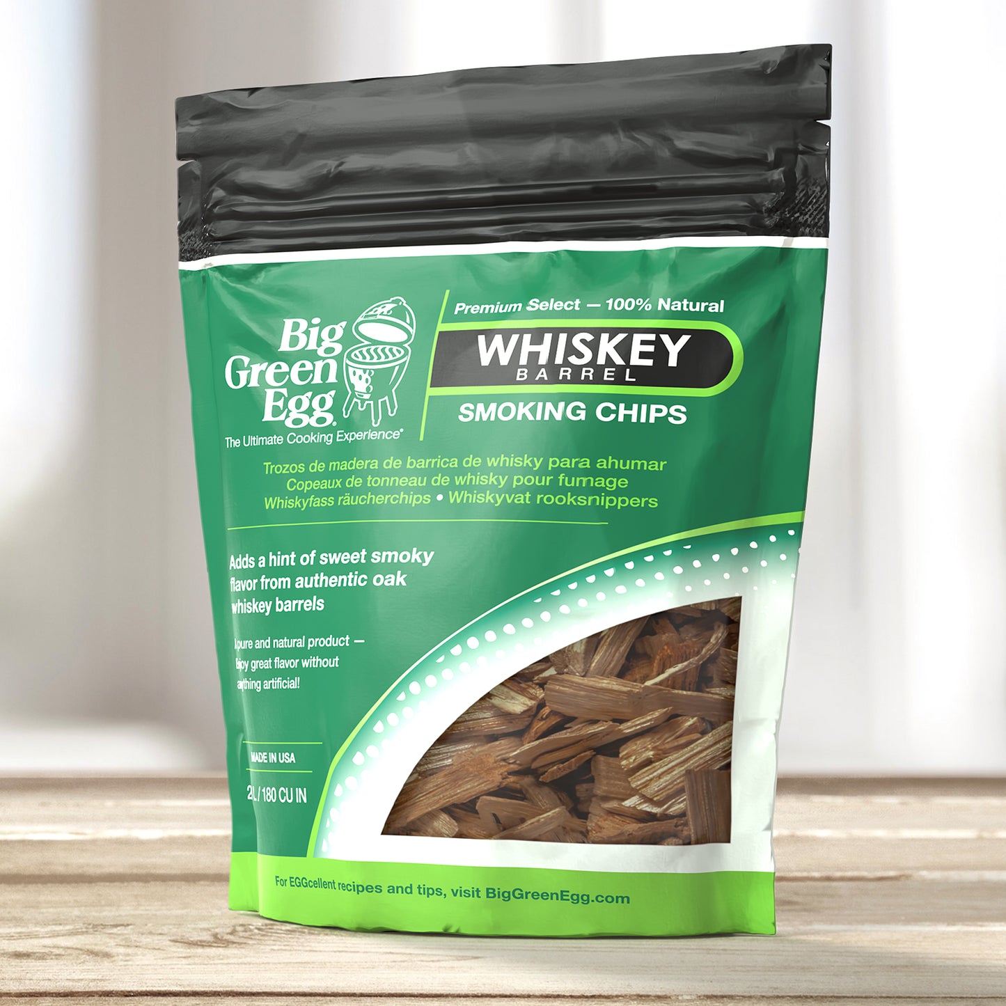 Whiskey Barrel Smoking Chips (premium) Big Green Egg