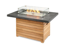 Load image into Gallery viewer, Darien Rectangular Gas Fire Pit Table w/ Glass Guard
