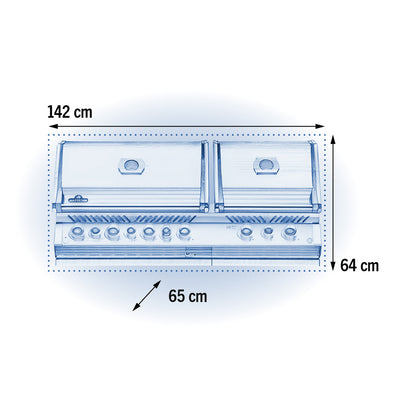 Napoleon Built-In Prestige PRO 825 RBI w/ Infrared Bottom and Rear Burners (Stainless Steel) 9-Burner