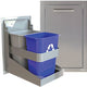 Alfresco 26-Inch Dual Trash Center/Recycling Drawer - AXE-TC2D-SC