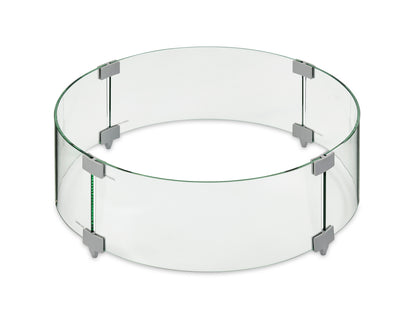 Kenwood Round Chat Height Fire Pit Table w/ Glass Guard KW-20-19-K/GG-20R
