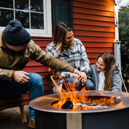 BREEO X Series 30 Smokeless Fire Pit (Patina) with Ash Removal Tool