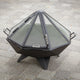 Iron Embers 3' Polygon Fire Pit Package with Spark Screen (Double Door)