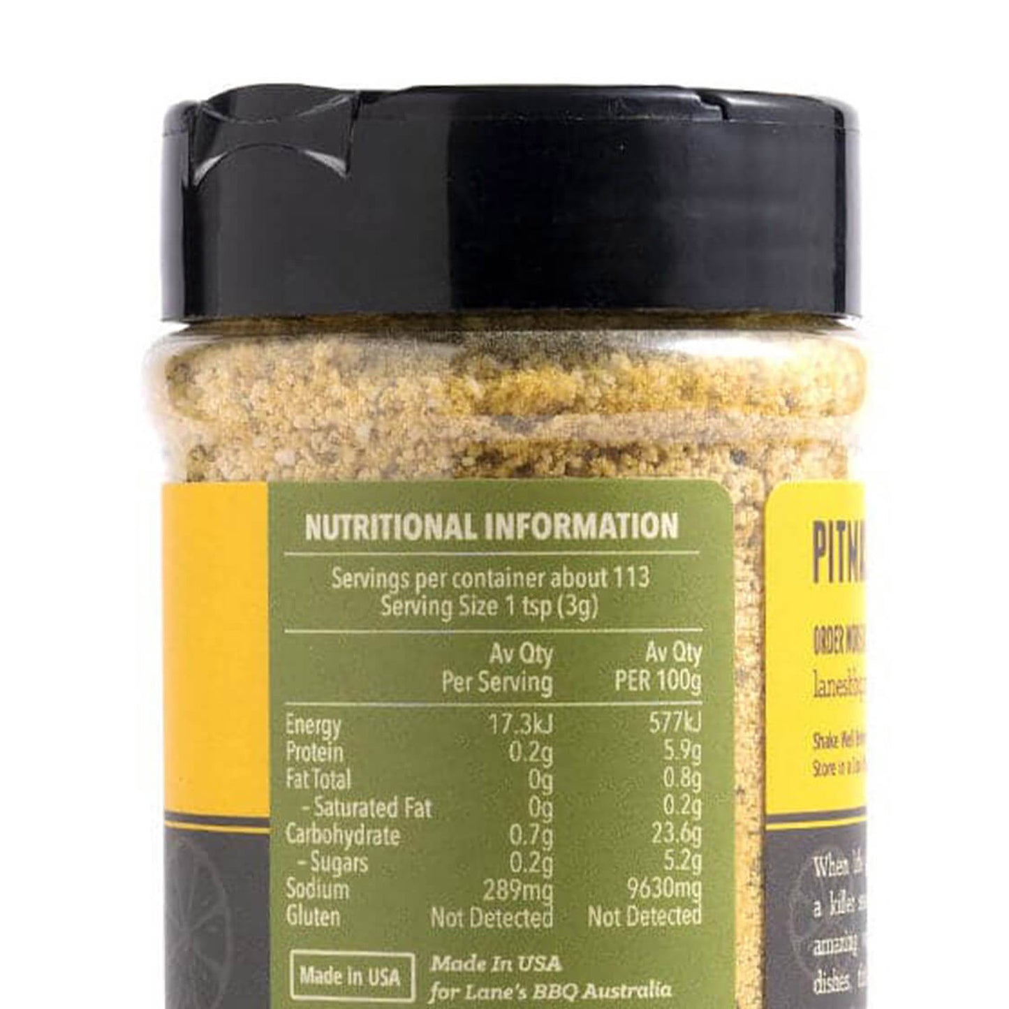 Lane's Sweet Lemon Pepper Rub 4.6oz