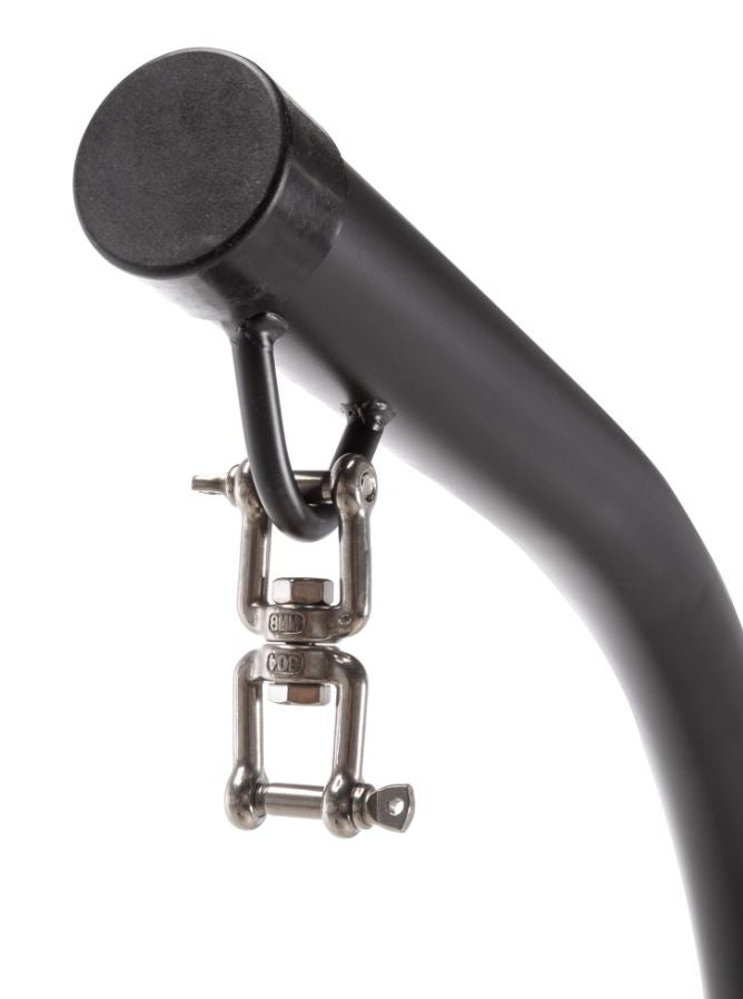 Hatteras Hammocks Crescent Single Swing Stand - Black