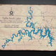 Meissenburg 17" x 23" Table Rock Lake Map Sign (Wood)