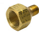 1/4" Male NPT female POL Single Piece Brass Propane Adapter- ME-284