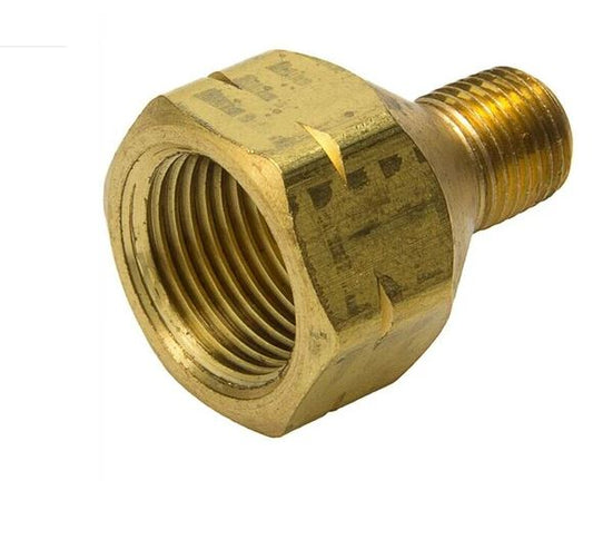 1/4" Male NPT female POL Single Piece Brass Propane Adapter- ME-284