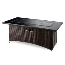 Load image into Gallery viewer, Balsam Montego Linear Gas Fire Pit Table w/ Glass Guard
