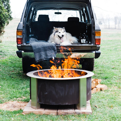 BREEO X Series 30 Smokeless Fire Pit (Patina) with Ash Removal Tool